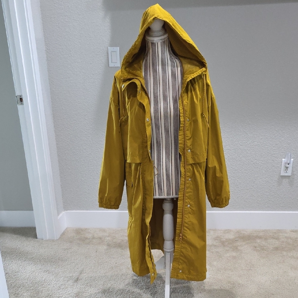 Old Navy Mustard Yellow Rain Jacket - Picture 2 of 6